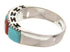 Apple Coral And Turquoise Sterling Silver Ring Size 6-1/4 MW64286